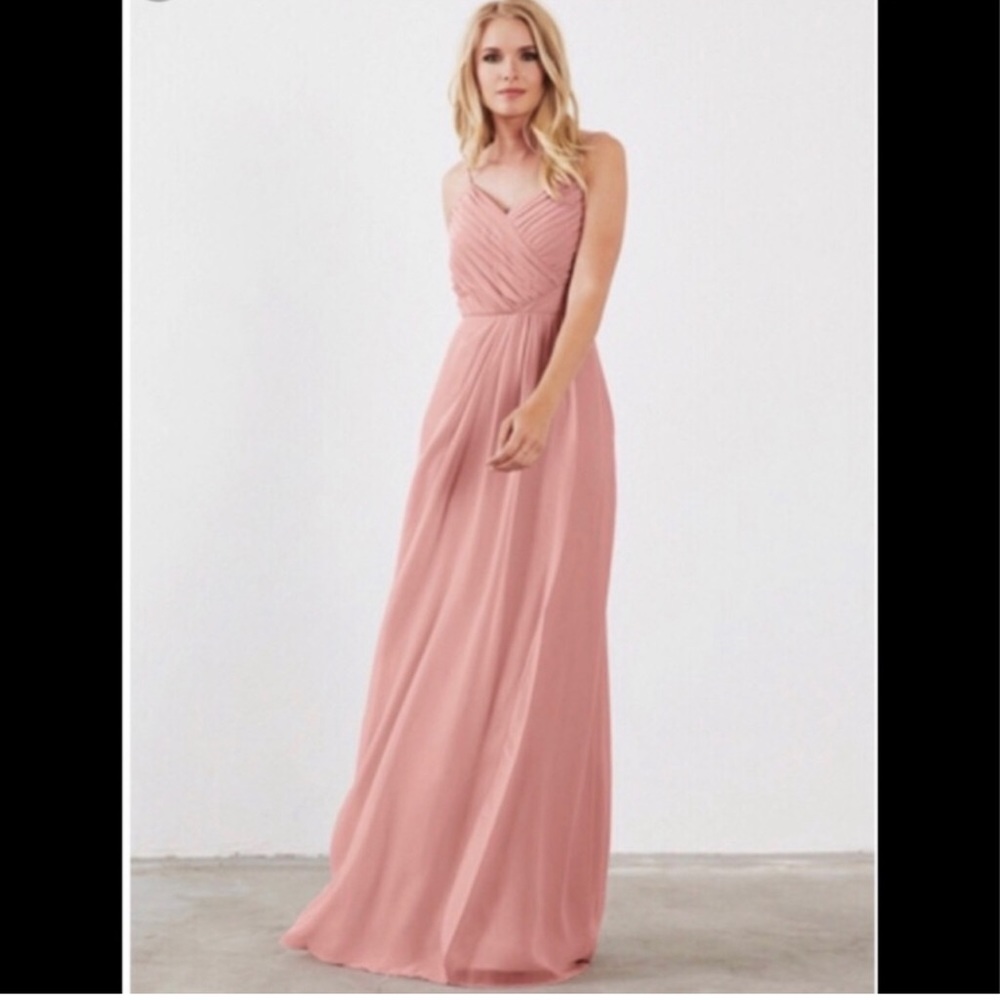 Blush pink bridesmaid dress
